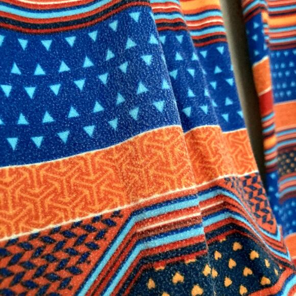 Lularoe Sunset Stripes Geometric Grand Canyon Leggings - One Size - 2-10 - Picture 6 of 8